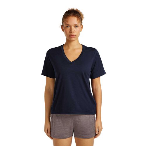 Icebreaker W Merino 150 Tech Lite SS Relaxed V Neck Tee
